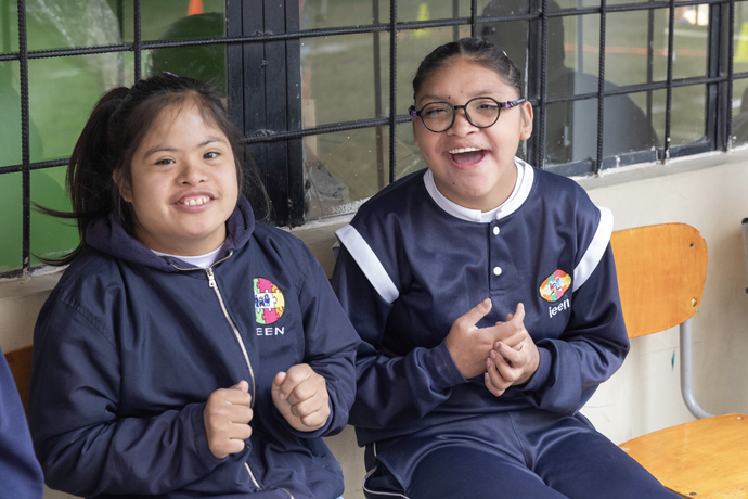 Estudiantes de la Unidad Educativa Especializada del Norte