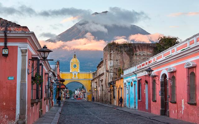 Calle pintoresca de Guatemala.