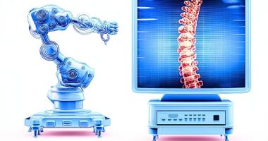 Ilustración de cirugía robótica