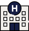 Icono de un hospital.