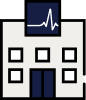 Icono de un hospital.